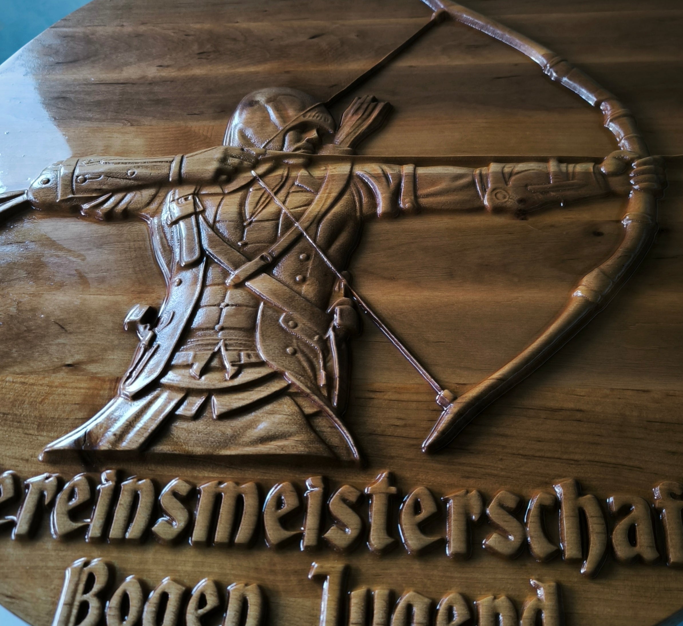 3D Holzbild Schützenscheibe finish