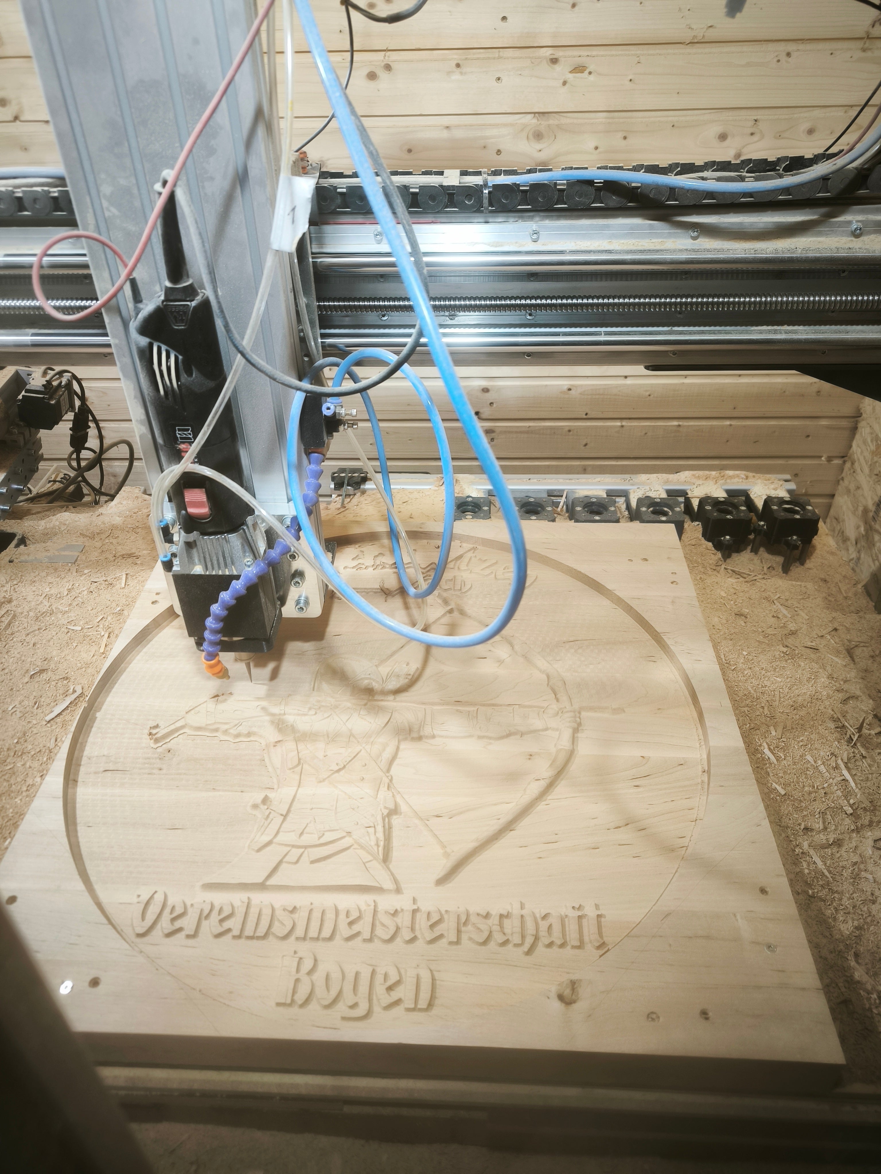 3D Holzbild Schützenscheibe CNC