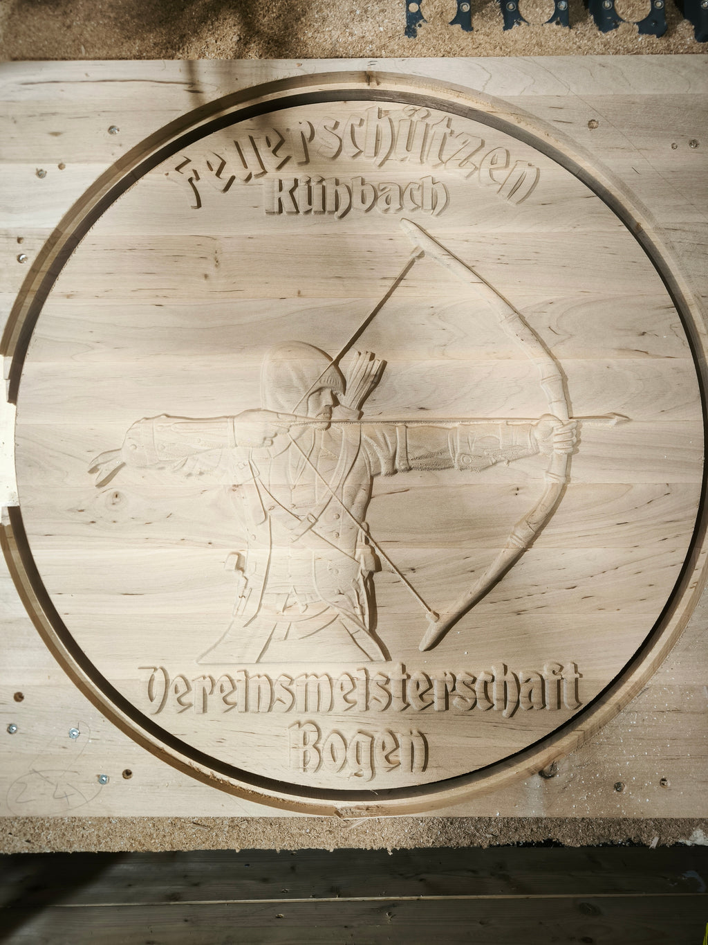 3D Holzbild Schützenscheibe
